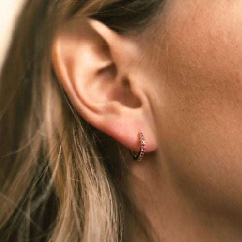 Starlight Birthstone Huggie Earrings
