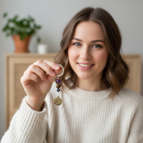 Zodiac Energy Keychain