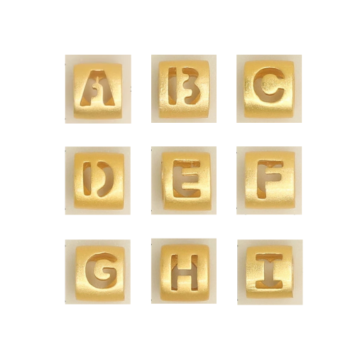 Mix & Match Golden Initial Cable Bracelet