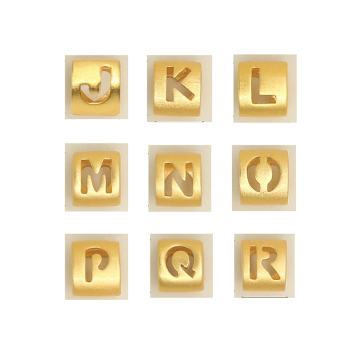 Mix & Match Golden Initial Cable Bracelet