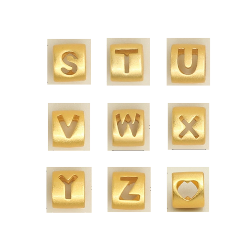 Mix & Match Golden Initial Cable Bracelet