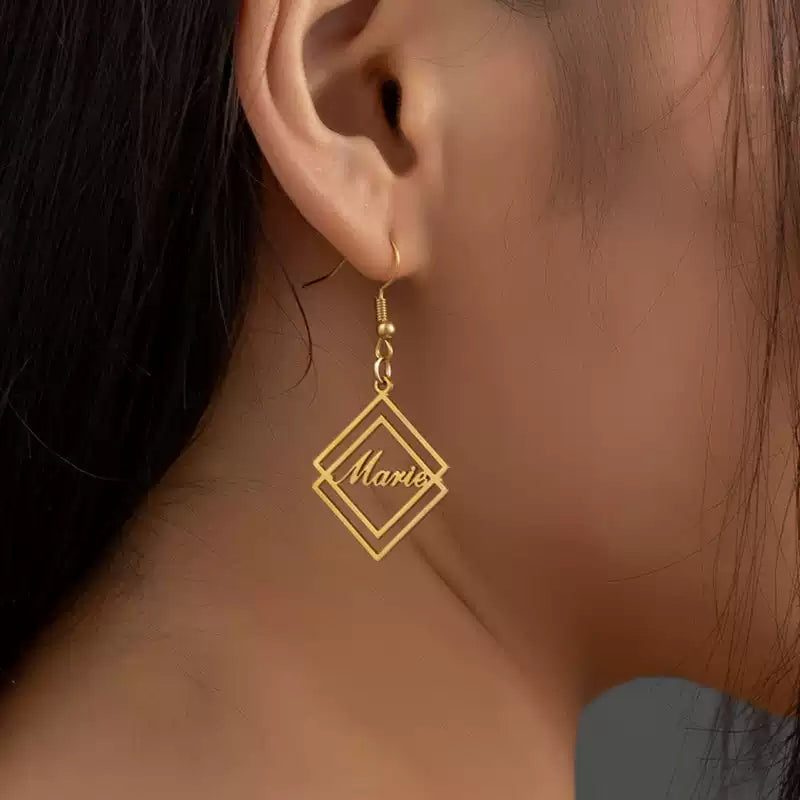 SoulName Drop Earrings