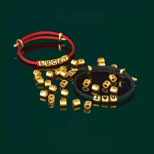 Mix & Match Golden Initial Cable Bracelet