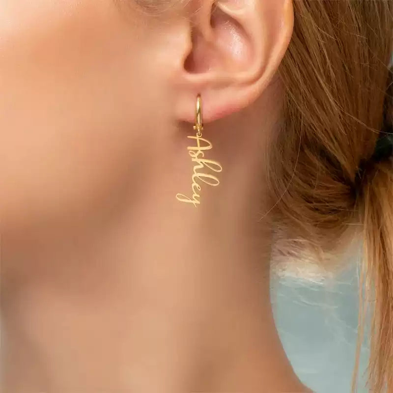 SoulName Drop Earrings
