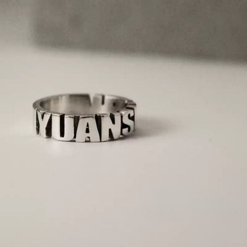 Silvora Name Rings