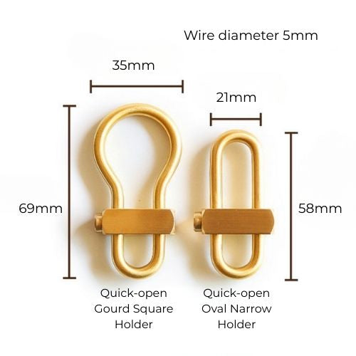 Vintage Brass Keychain Holders