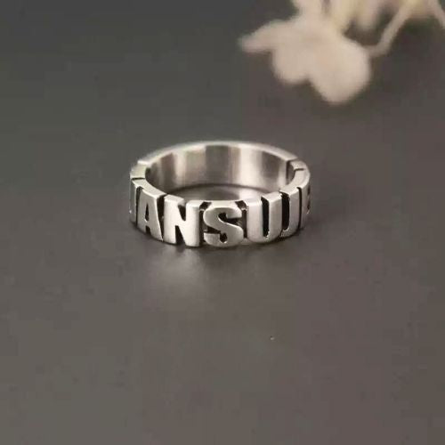 Silvora Name Rings
