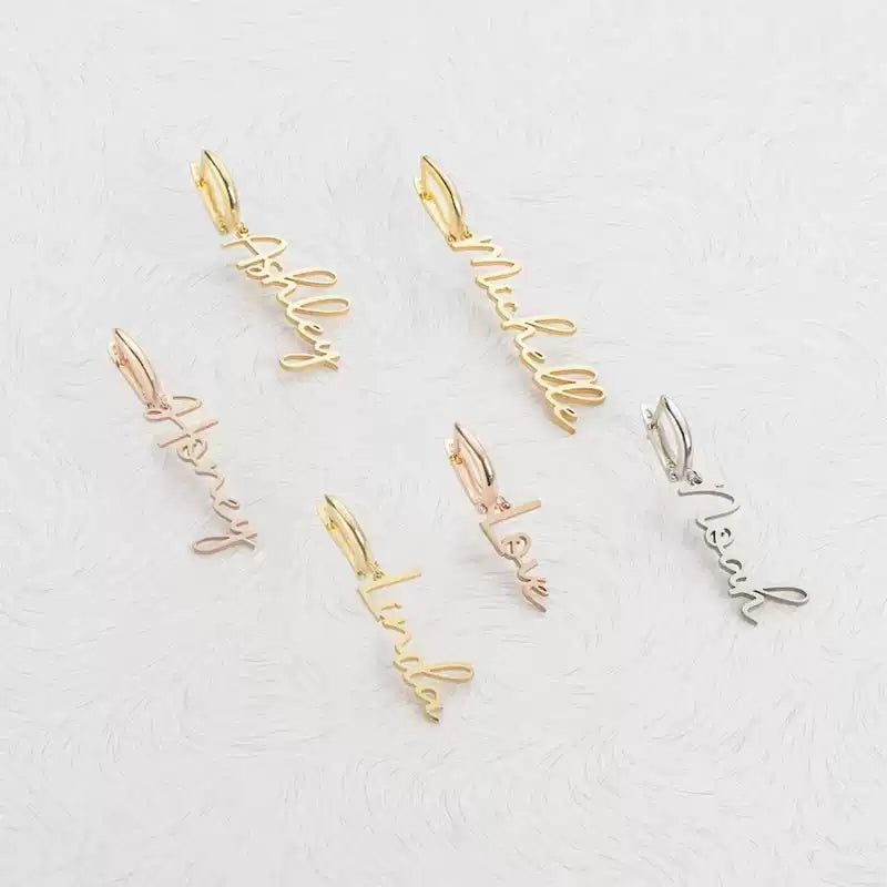 SoulName Drop Earrings