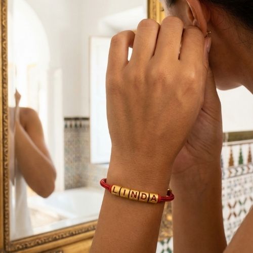 Mix & Match Golden Initial Cable Bracelet