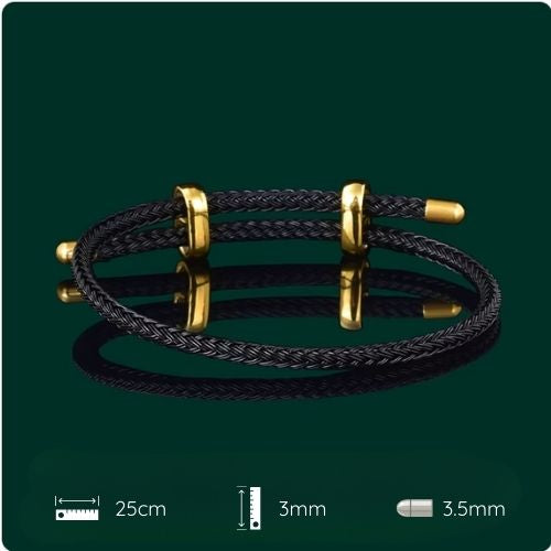 Mix & Match Golden Initial Cable Bracelet