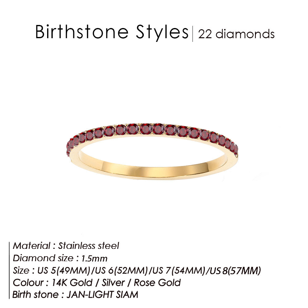 Starlight Birthstone Rings