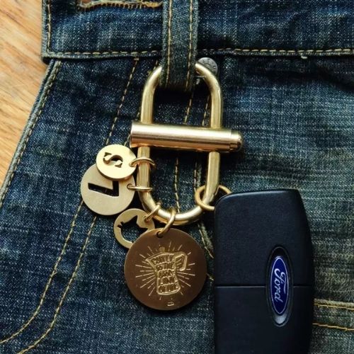 Vintage Brass Keychain Holders