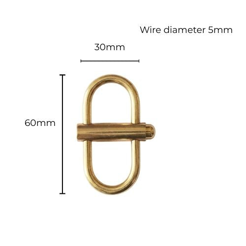 Vintage Brass Keychain Holders