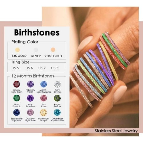 Starlight Birthstone Rings