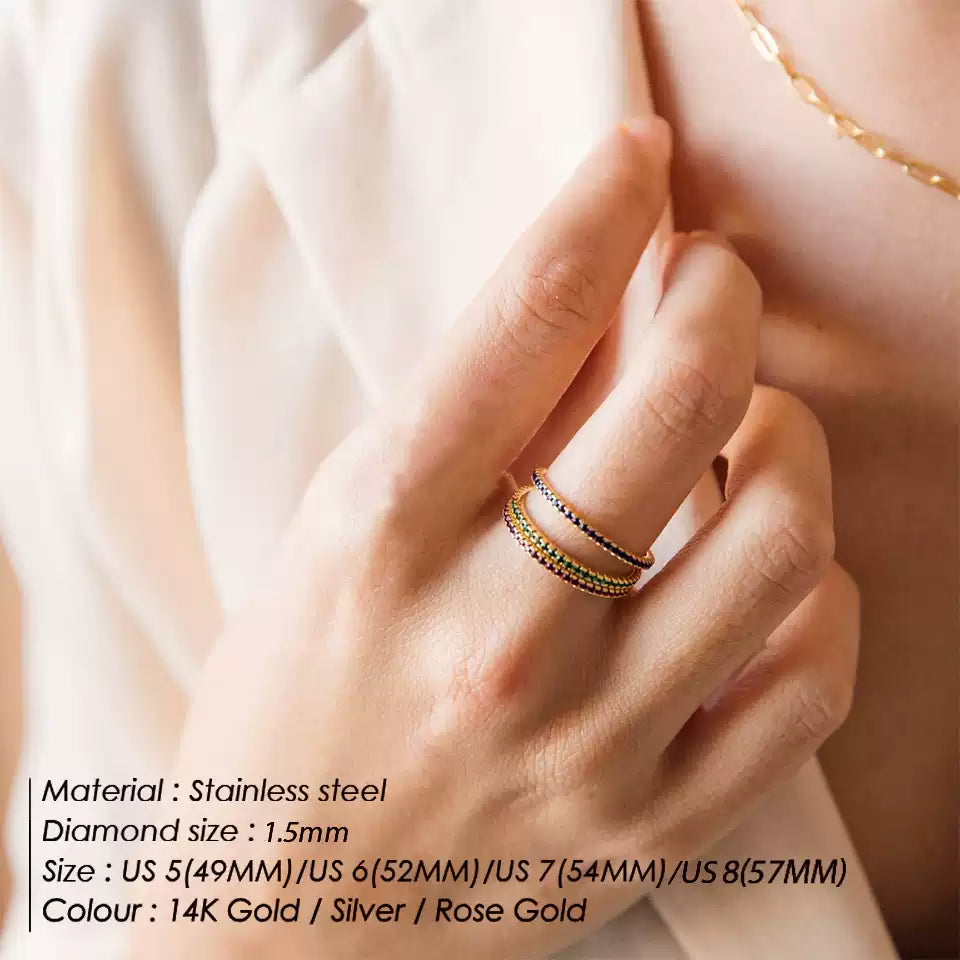Starlight Birthstone Rings